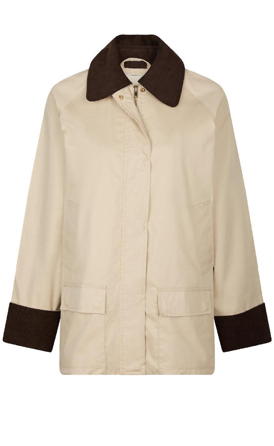Neo Noir Jakke Anastacia Cord Ivory