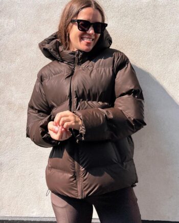 Neo Noir Jakke Fox Puffer Mocca