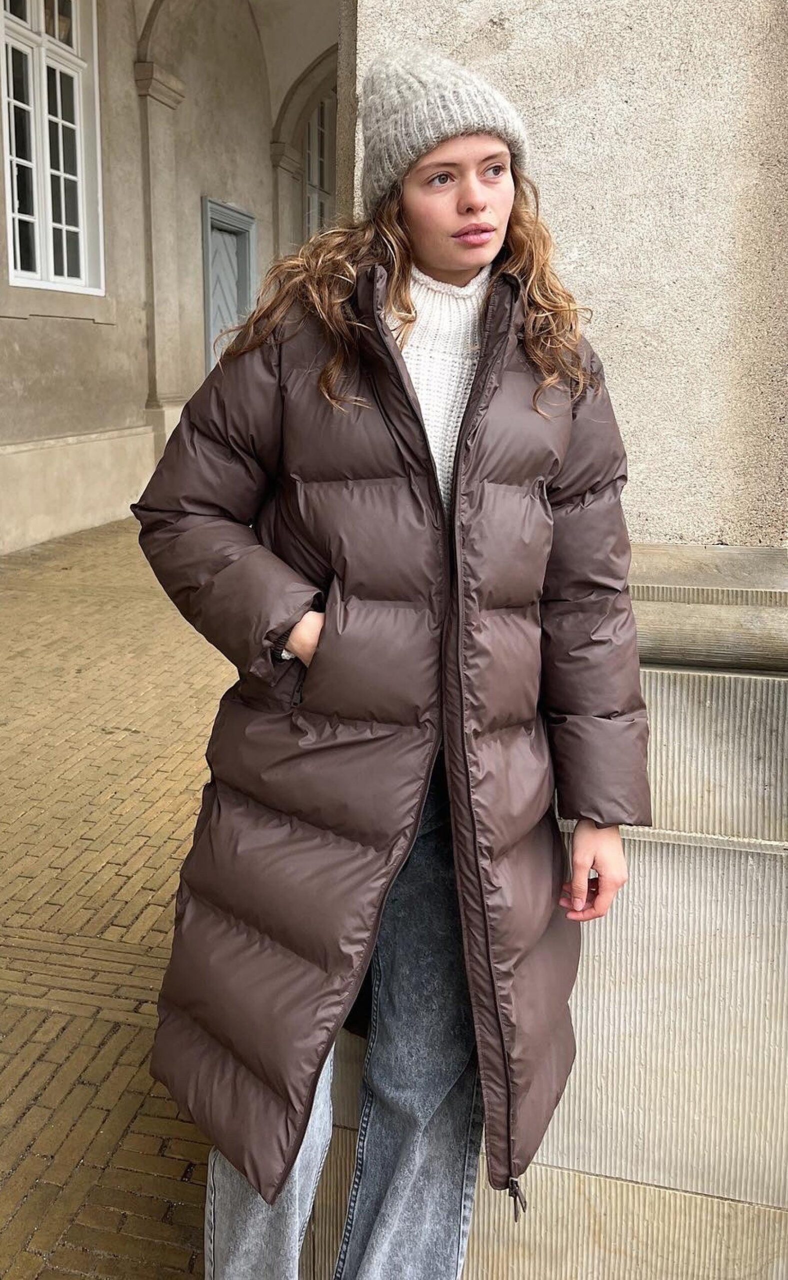 Neo Noir Jakke Viviana Puffer Mocca