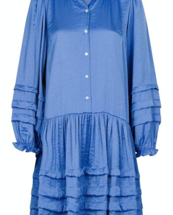 Neo Noir Kjole Aya Satin Blue
