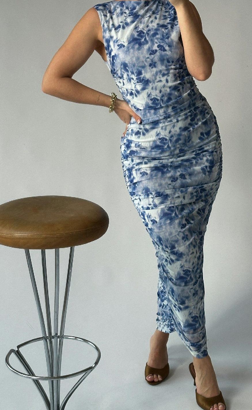 Neo Noir Kjole Corilina Light Blue
