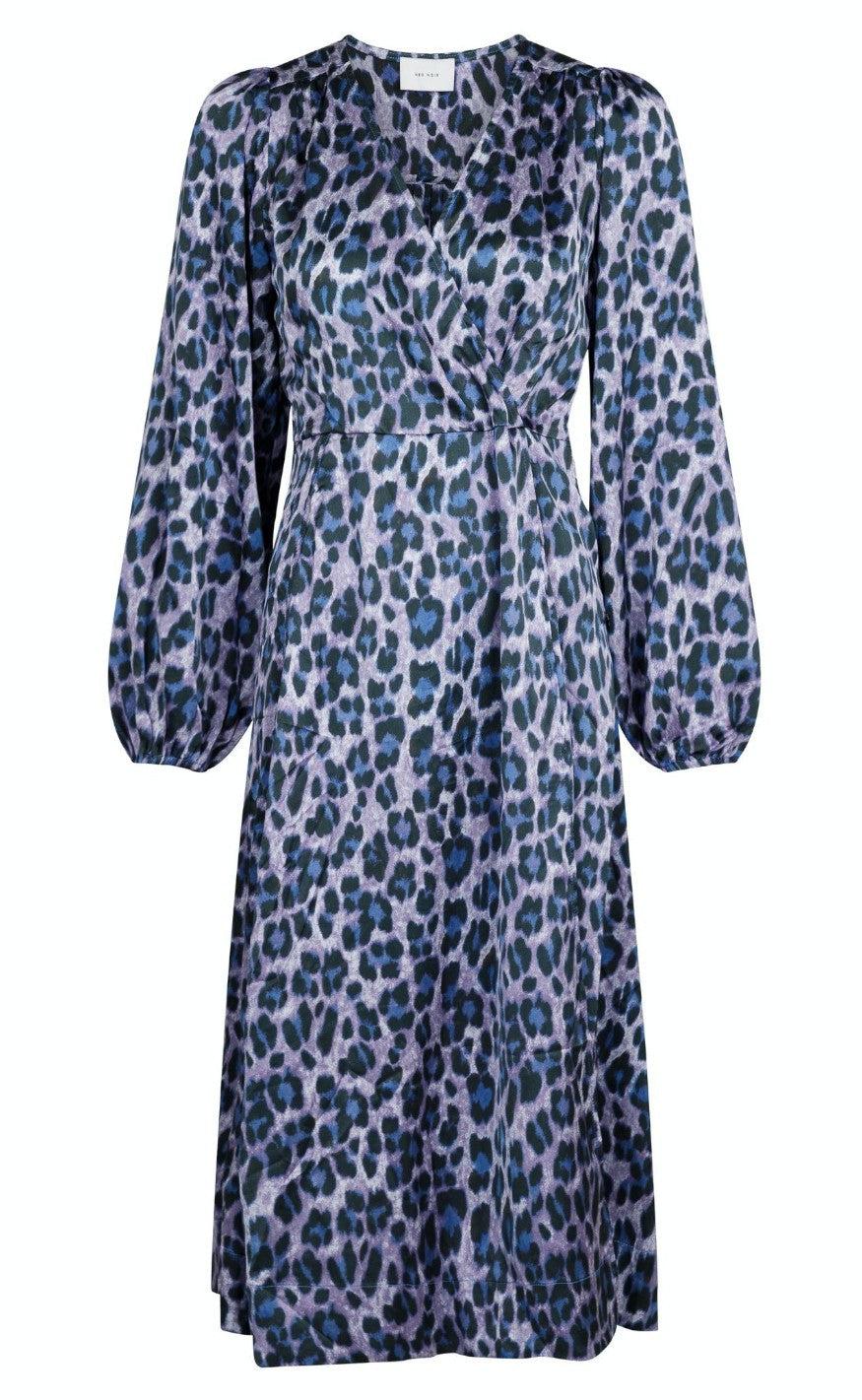 Neo Noir Kjole Hannah Leo Frenzy Blue Wave