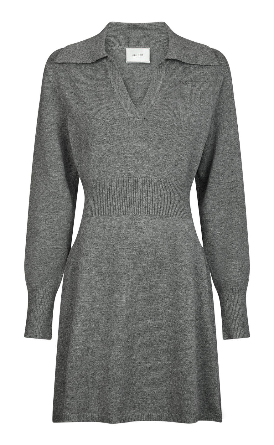 Neo Noir Kjole Melia Dark Grey Melange