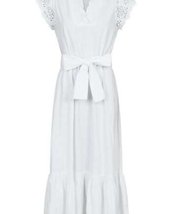 Neo Noir Kjole Tianna Embroidery White