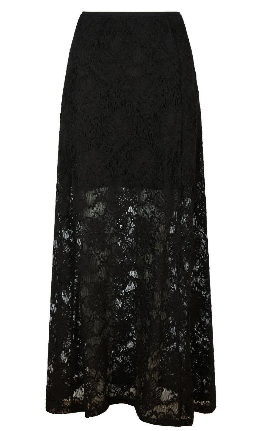 Neo Noir Nederdel Emmie Lace Black