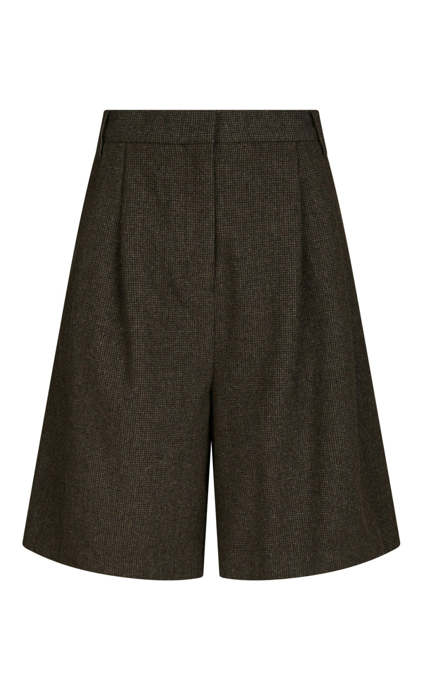 Neo Noir Shorts Nika Mini Brown Melange
