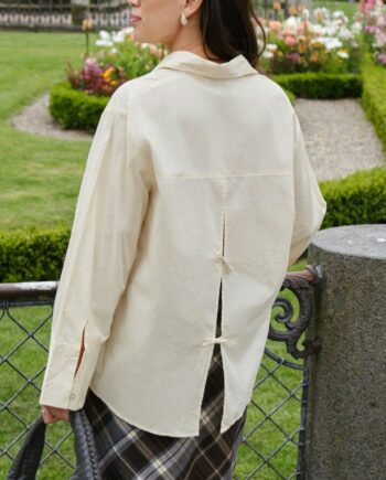 Neo Noir Skjorte Ayari   Poplin Light Yellow