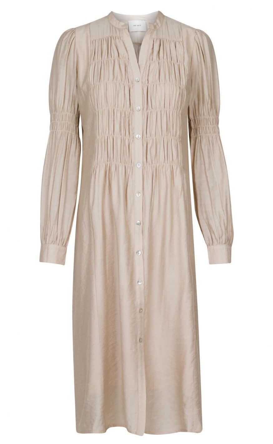 Neo Noir Smock Kjole Posy Sand