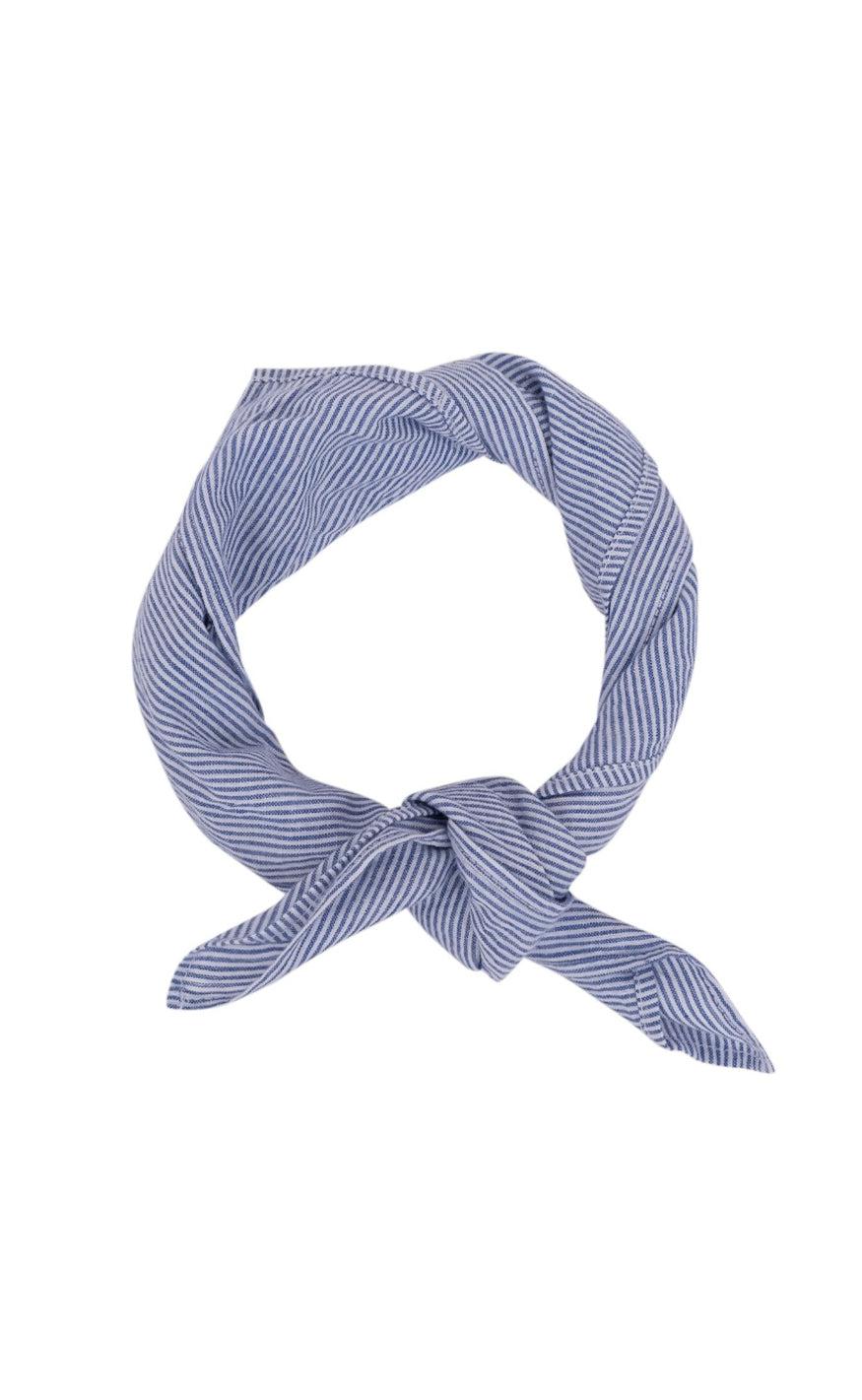 Neo Noir Tørklæde Goldie Mini Stripe Blue
