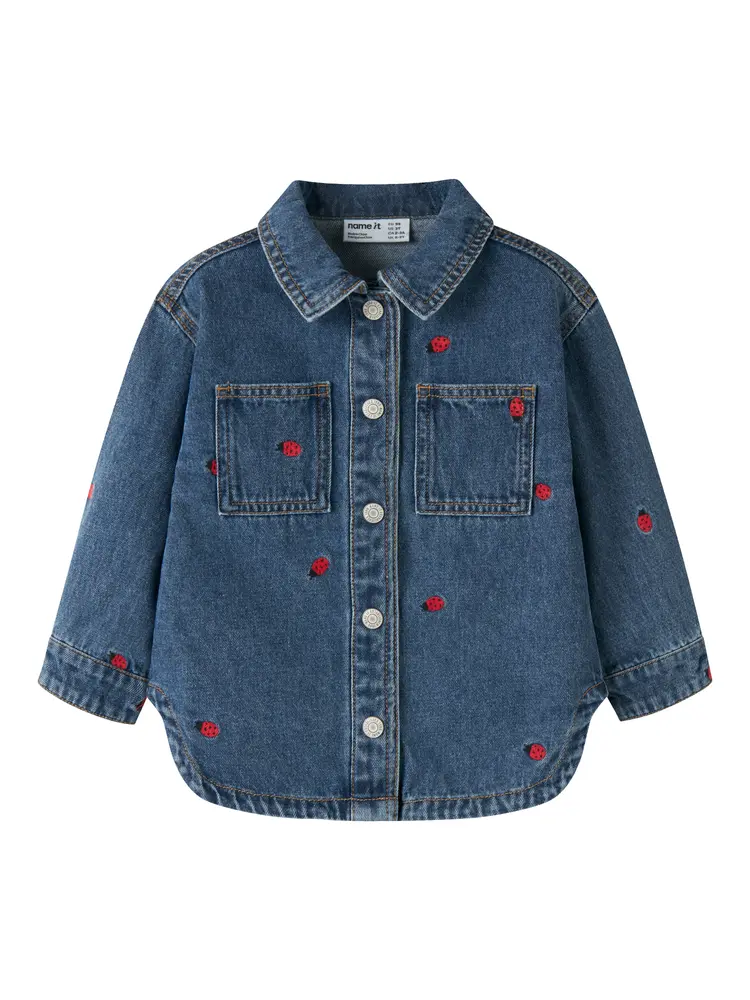 Nina Denim Jakke Medium Blue Denim 104