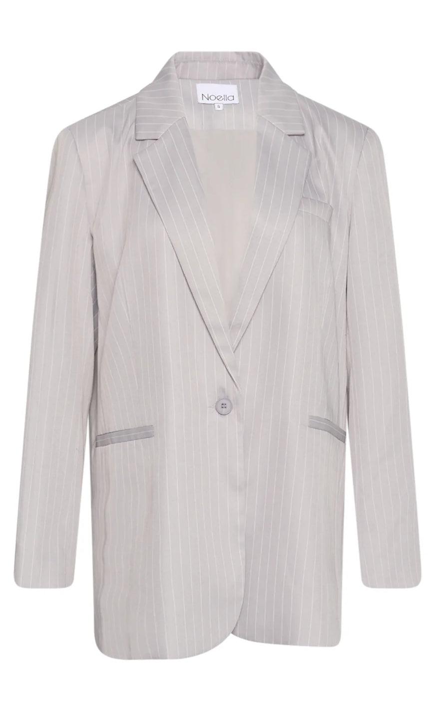 Noella Blazer Bossy Grey Pinstripe