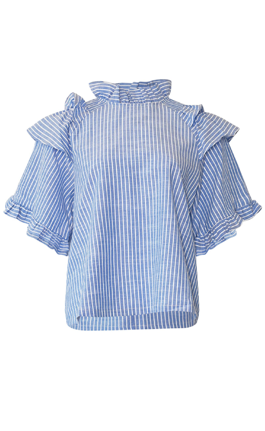 Noella Bluse Lesly Blue Stripe