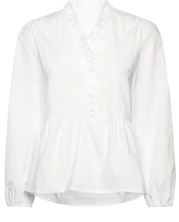 Noella Bluse Matti White Broderie