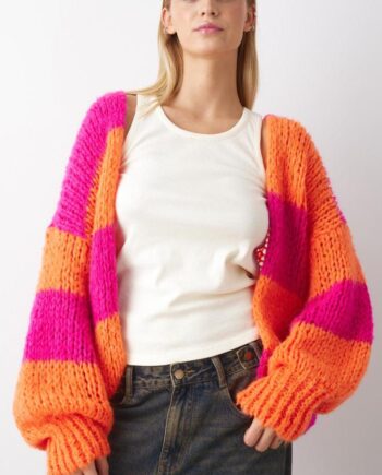 Noella Cardigan Fora Orabel Pink Stripe