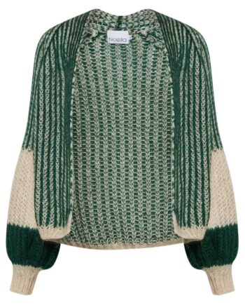 Noella Cardigan Liana Beige Bottle Green