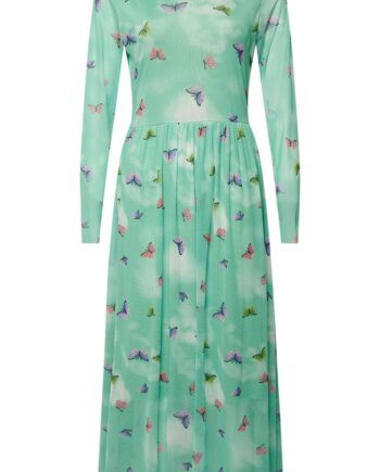 Noella Kjole Lola Green Butterfly