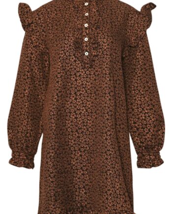 Noella Kjole Reno Ruby Ruffle Chocolate