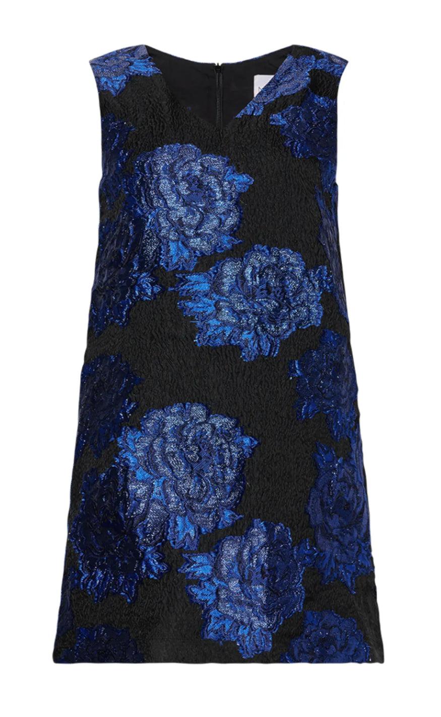 Noella Kjole Taylor -neck Blue Mix