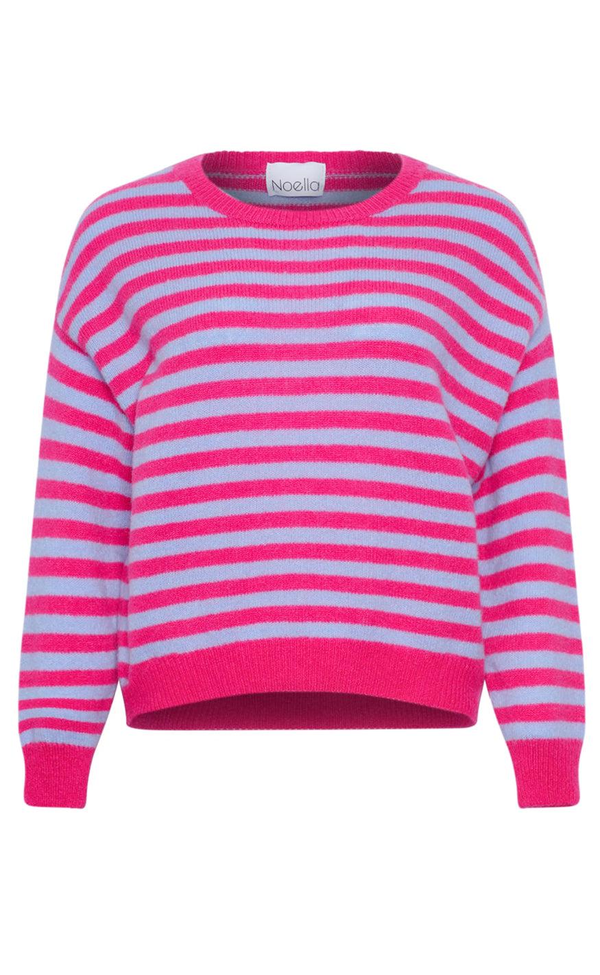 Noella Strik Juliana Knit Pink Blue Stripe