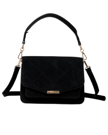 Noella Taske Blanca Multi Compartment Black Suede