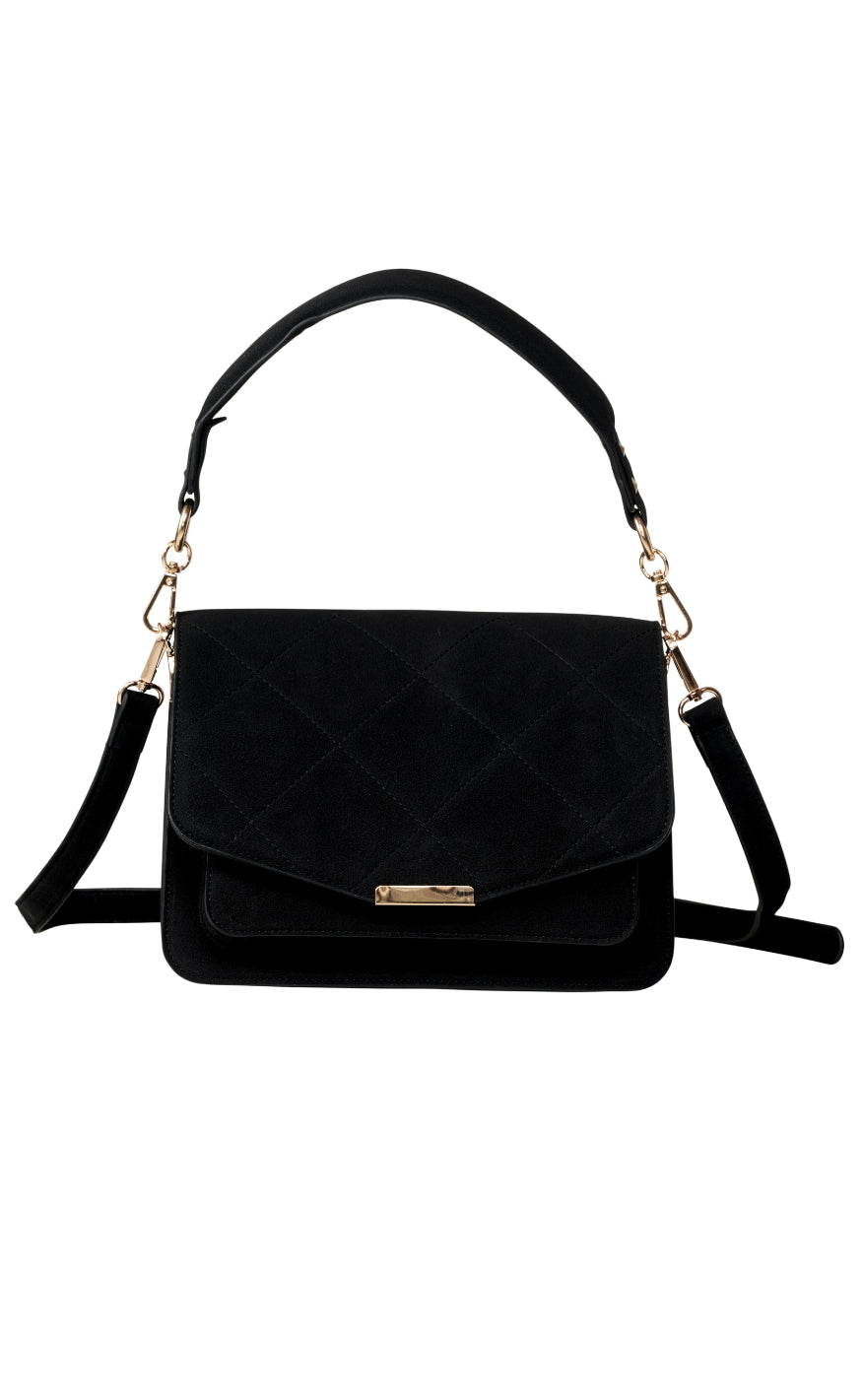 Noella Taske Blanca Multi Compartment Black Suede