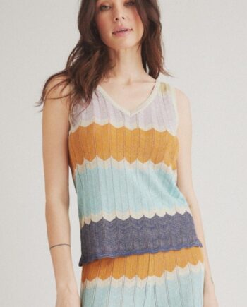 One Two Luxzuz Top Quinpano Aqua Mix