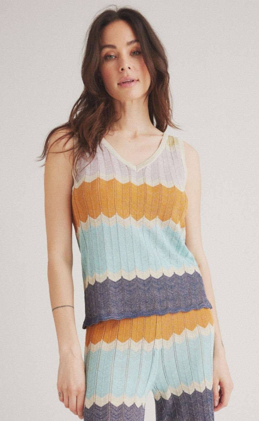 One Two Luxzuz Top Quinpano Aqua Mix
