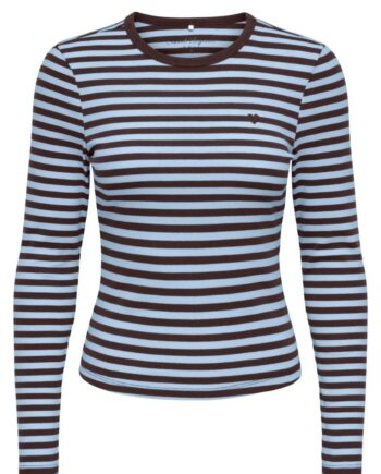 Only Bluse Val Coffee Bean Cashmereblue Heart