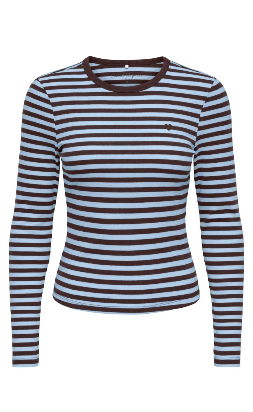 Only Bluse Val Coffee Bean Cashmereblue Heart