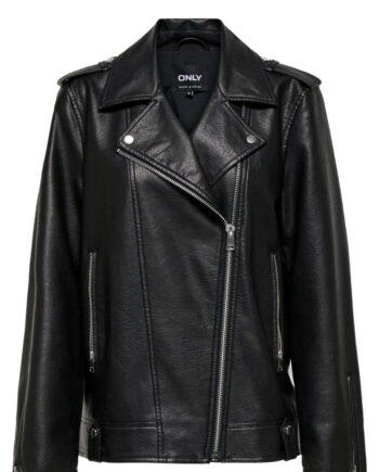 Only Jakke Mille Faux Leather Black