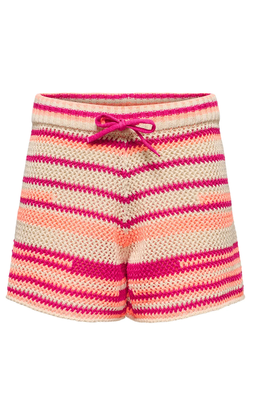 Only Shorts Merida Life Fuchsia Fedora Ecru Papaya Punch