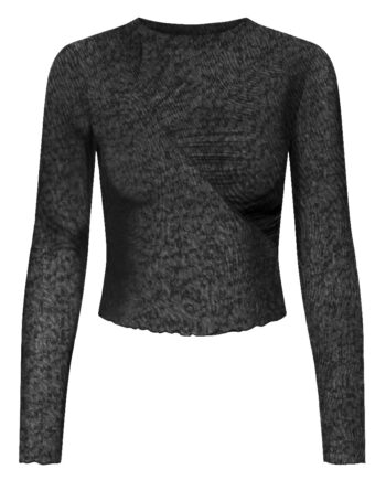Only Top Canja Mesh Black