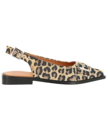 Phenumb Ballerina Want   Suede Leopard Brown
