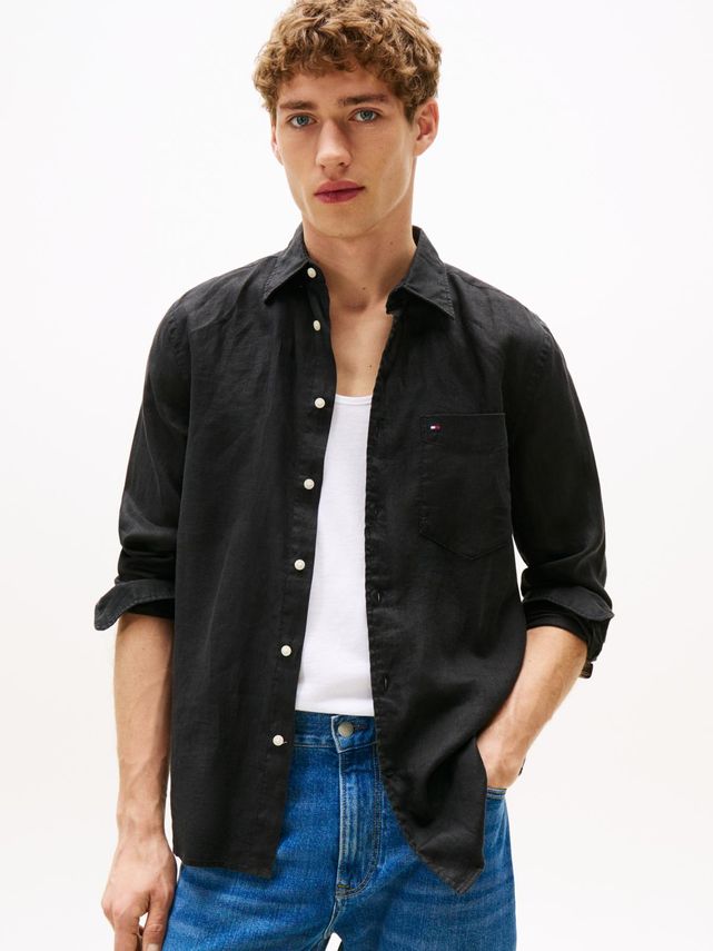 Piece Dye Linen Rf Shirt