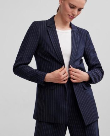 Pieces Blazer Bossy Sky Captain Pinstripe