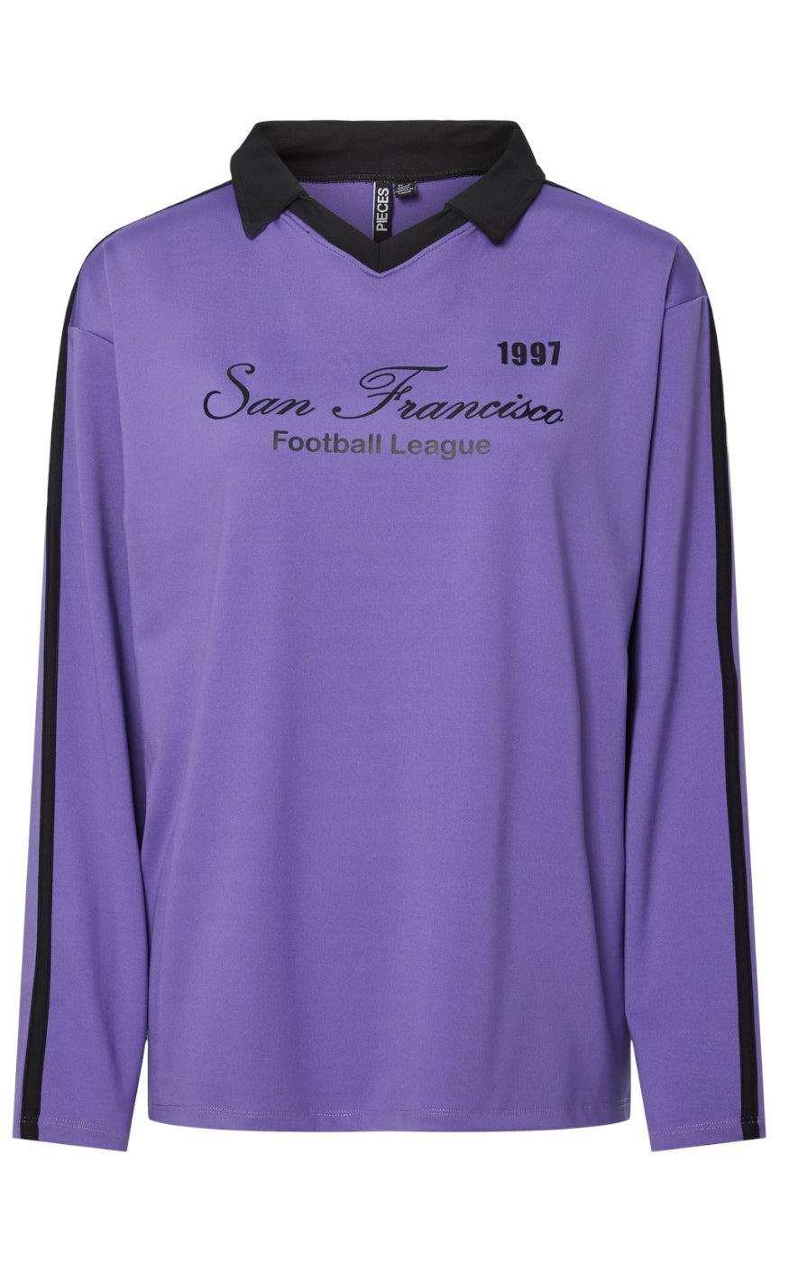 Pieces Bluse Feng Ultra Violet San Fransisco