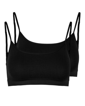 Pieces Bralette Symmi Top  -pack Black