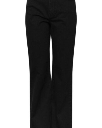 Pieces Bukser Holly Wide Black Denim
