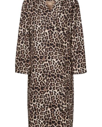 Pieces Frakke Savannah Long Black Leo