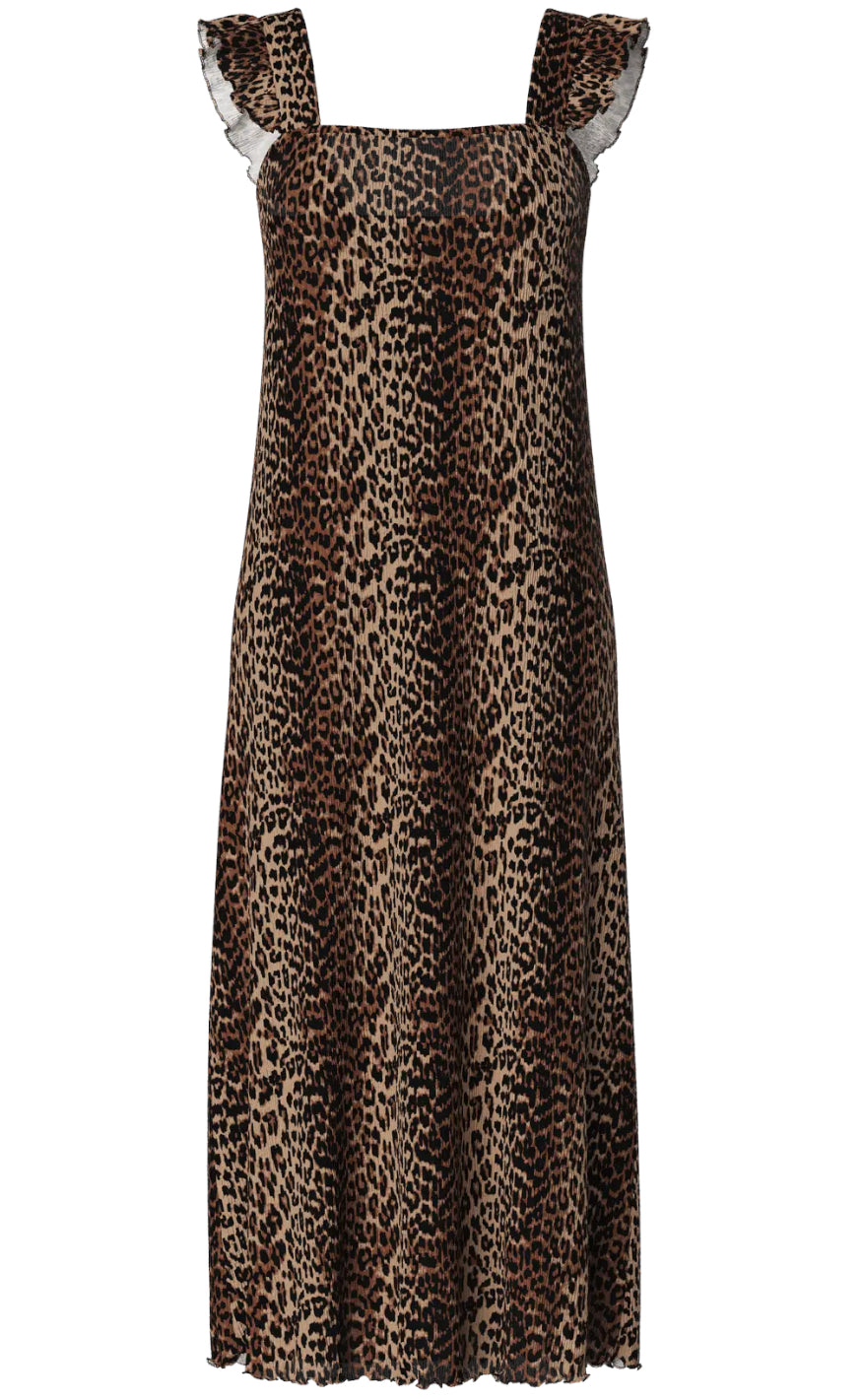 Pieces Kjole Flora Flounce Black Leo