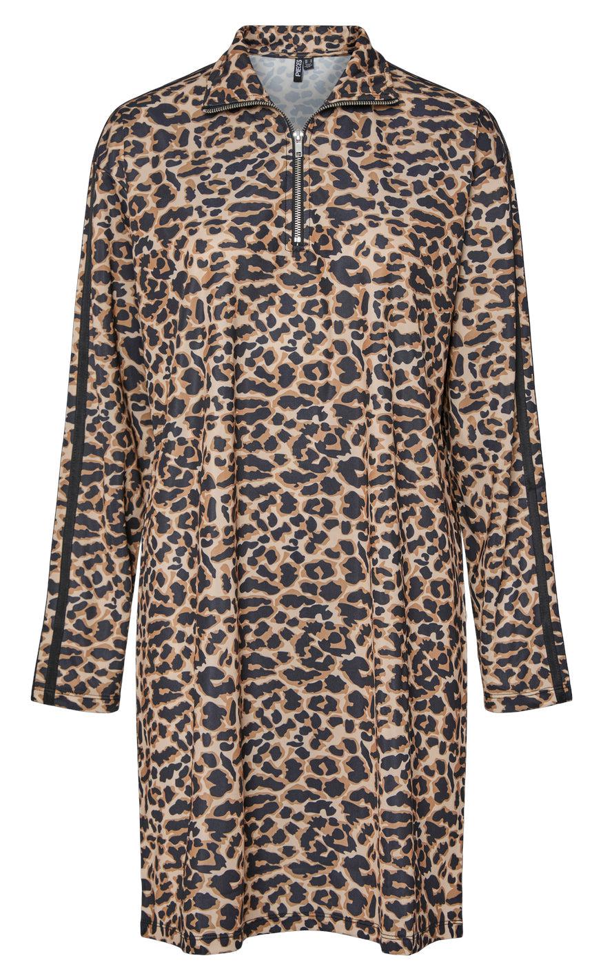 Pieces Kjole Grace Black Leo Black Stripe