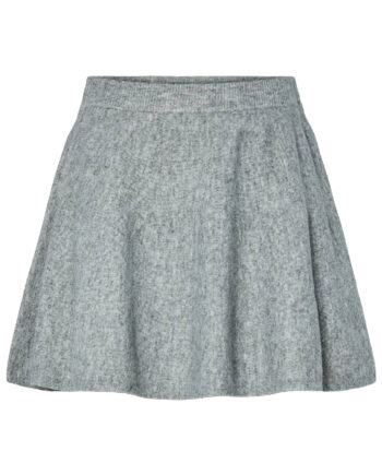 Pieces Nederdel Familla Medium Grey Melange