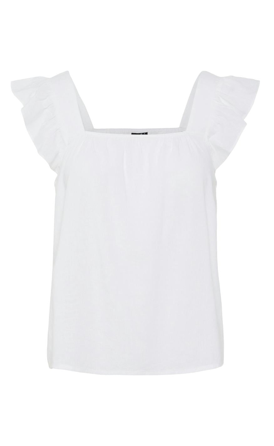 Pieces Top Pia Bright White