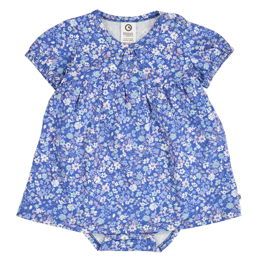 Primrose Blomstret Kjole Body Azure Blue Nectar Tofu 68