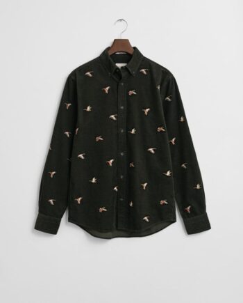 Reg Embroidered Corduroy Shirt