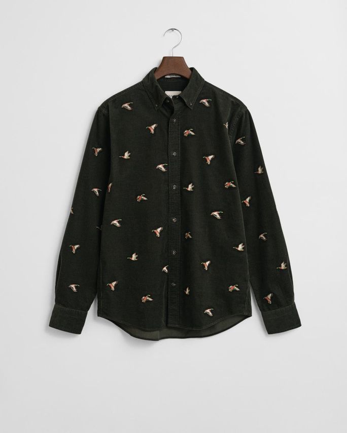 Reg Embroidered Corduroy Shirt