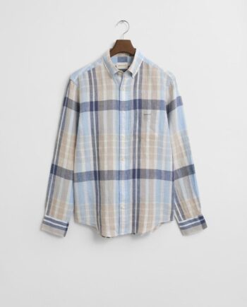 Reg Linen Madras Shirt