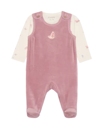 Sæt    Body Og Velour Romper Lilas 68