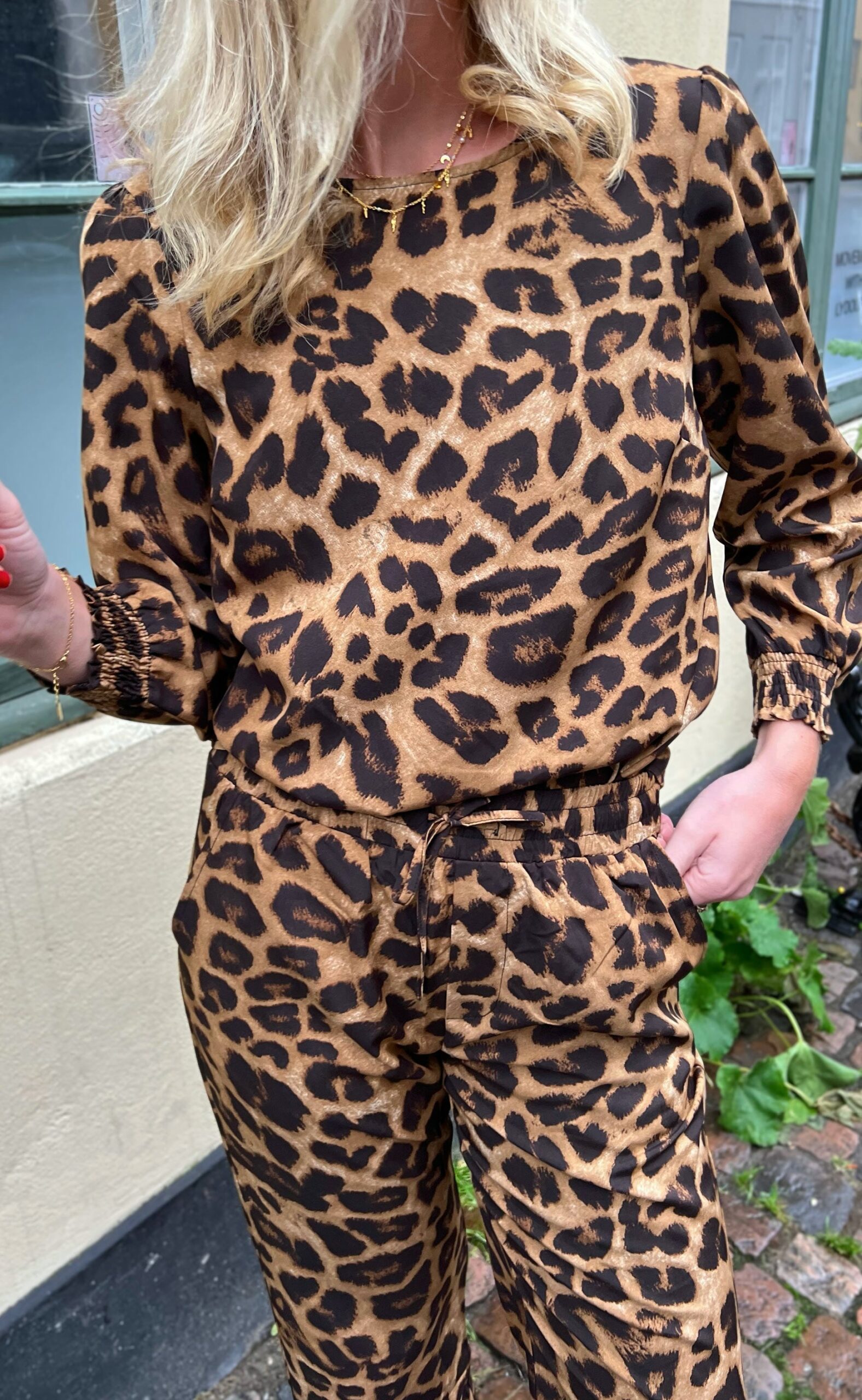 Say Ina Copenhagen Bluse Chili Leopard