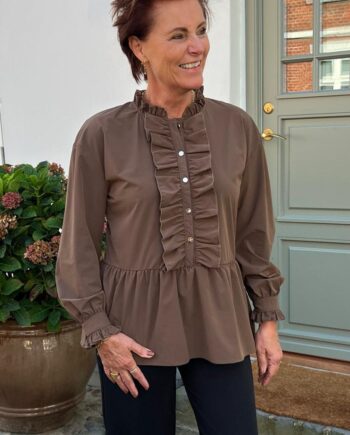 Say Ina Copenhagen Bluse Frida Dark Brown